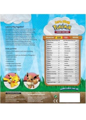 Let's play together, Pikachu & Eevee - Theme Deck - Bagside