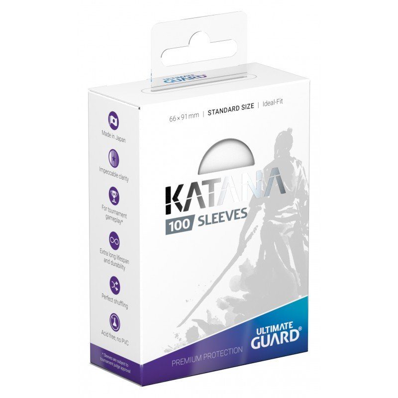 KATANA (hvid) Deck Protector Sleeves 100 stk. top-loading (66x91mm)