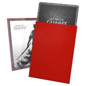 KATANA (rød) Deck Protector Sleeves 100 stk. top-loading (66x91mm) - Katana Sleeves Standard Size Red