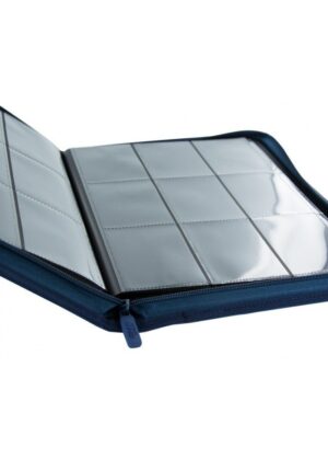 Samlemappe i høj kvalitet: Ultimate Guarde 9-pocket ZipFolio XenoSkin - Blå - Åben mappe