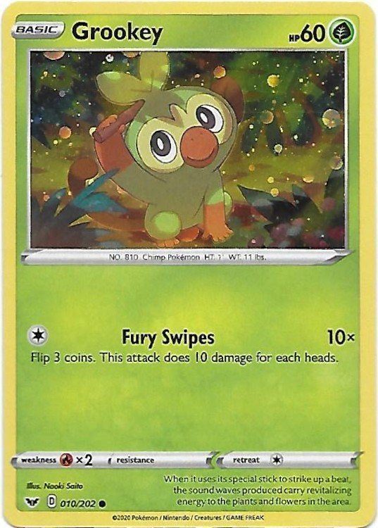 Grookey – 010/202 – Cosmos Holo