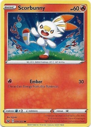 Scorbunny - 030/202 - Cosmos Holo