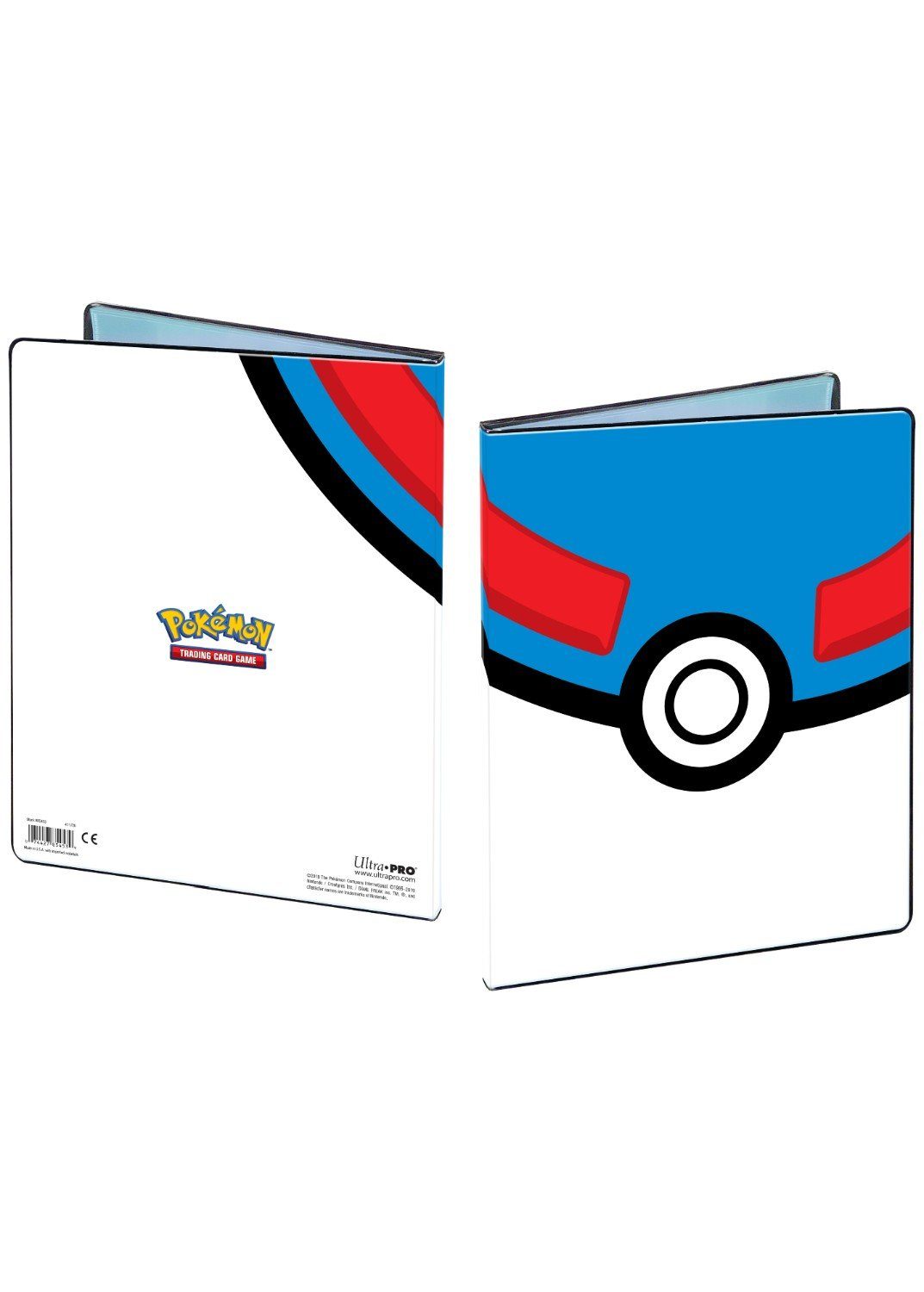 Stor mappe med pokemonmotiv (Great Ball) (9 kort pr. side)