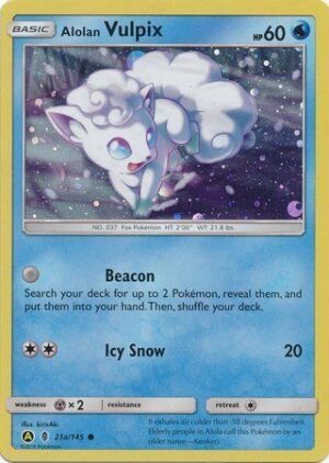 Alolan Vulpix blister pack (3 stk.) - S&M Ultra Prism - Alolan Vulpix 21a/145 Alternate Art