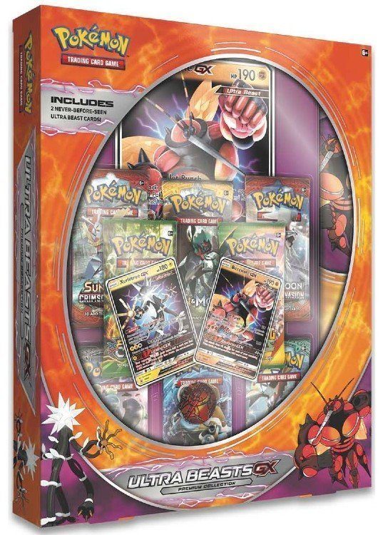 Buzzwole & Xurkitree Ultra Beasts GX Premium Collection.