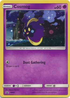 Cosmog blister pack (3 stk.) - S&M Burning Shadows - Cosmog SM42 - Pokemon Promokort fra Sun & Moon serierne