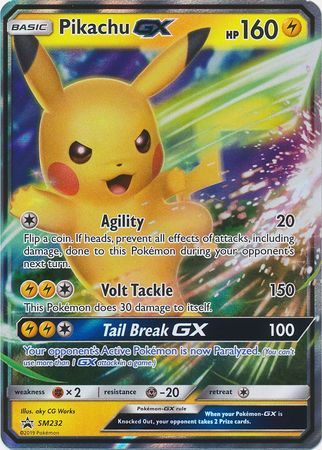 Pikachu GX - SM232 - JUMBOkort