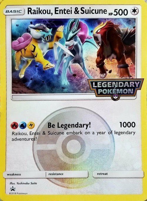 Raikou, Entei & Suicune - JUMBOkort