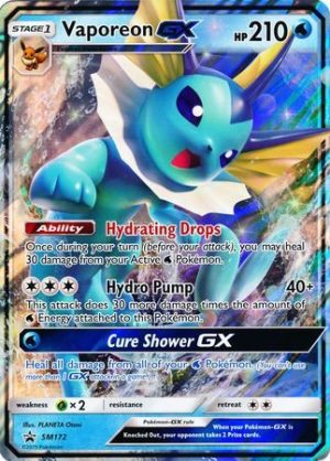Vaporeon GX - SM172 - JUMBOkort