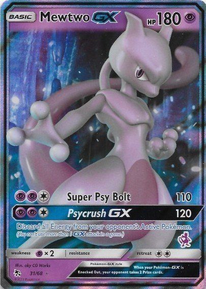 Battle Academy - Begyndersæt med 3 Deck - Mewtwo GX 31/68 S&M Hidden Fates - Battle Academy Edition