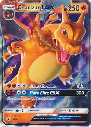 Charizard GX Tin Box - FORUDBESTILLING!. - Charizard GX SM211 - Sun & Moon Promo pokemonkort