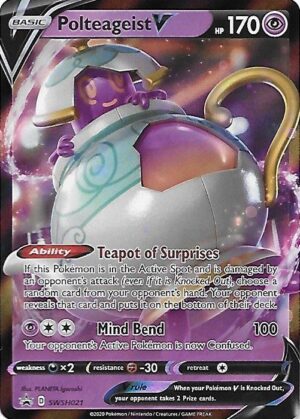 Polteageist V Box. - Polteageist V SWSH021 - Pokemon Sword & Shield Promo kort