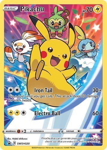 Sword & Shield Figure Collection Box. - Pikachu SWSH020 - Pokemon Sword & Shield Promo kort