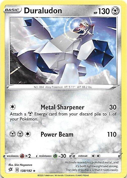 Zamazenta - Theme Deck - Duraludon 138/192 SWSH Rebel Clash - Non Holo