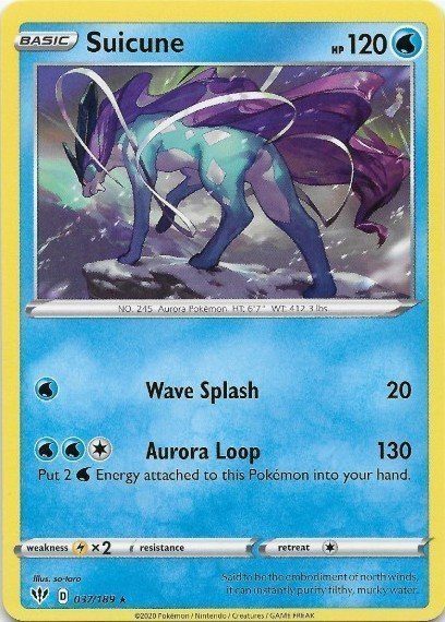 Galarian Darmanitan - Theme Deck - Suicune 037/189 SWSH Darkness Ablaze - Non Holo