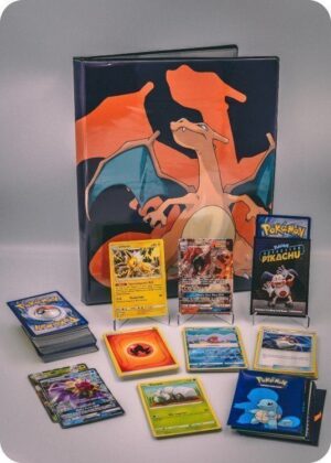 Pokemons store pakkeløsning med en stor Pokémonmappe - Pakketilbud 3.