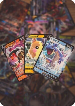 3 forskellige V pokemon kort