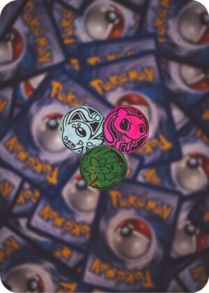 3 forskellige pokemon mønter