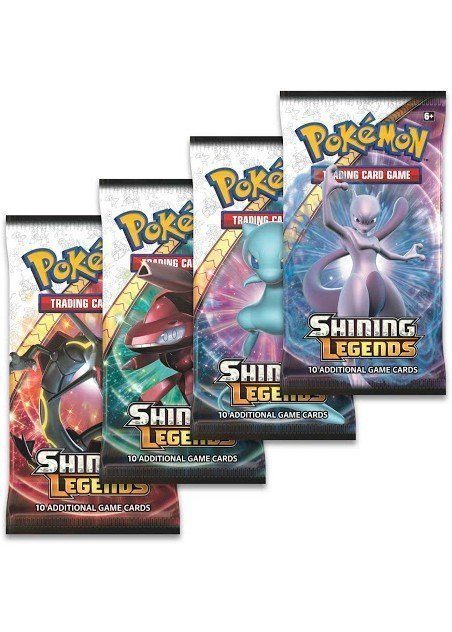 Booster Pack artwork set, full (4 stk.) fra S&M Shining Legends
