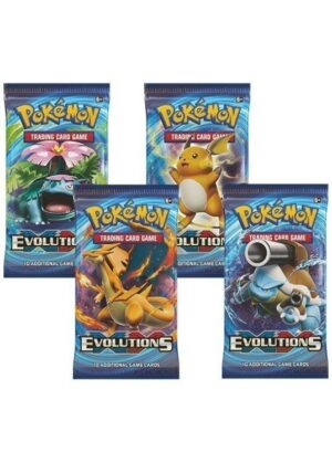 Booster Pack artwork set, full (4 stk.) fra XY Evolutions.