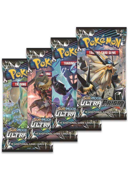 Booster Pack full artwork set (4 stk.) fra S&M Ultra Prism