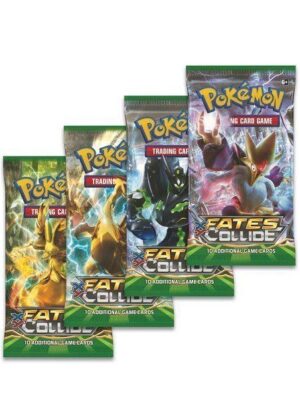 Booster Pack full artwork set (4 stk.) fra XY Fates Collide.