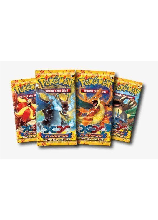 Booster Pack full artwork set (4 stk.) fra XY Flashfire.