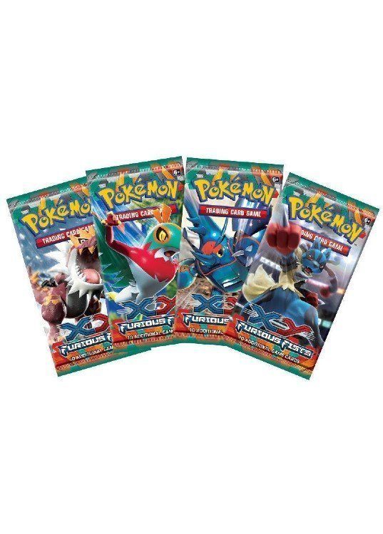 Booster Pack full artwork set (4 stk.) fra XY Furious Fists.