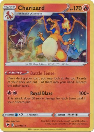 Charizard – 025/185 – Cracked Ice Holo