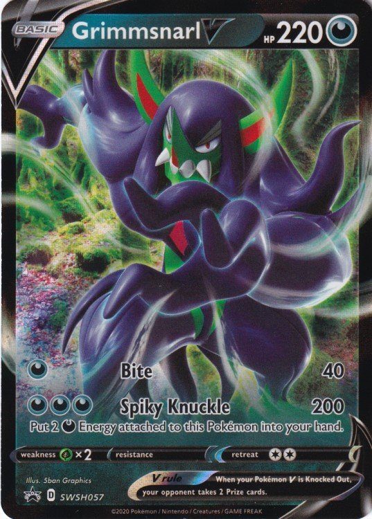 Marnie Premium Collection Box - JUMBO. - Grimmsnarl SWSH057 - Pokemon Sword & Shield Promo kort