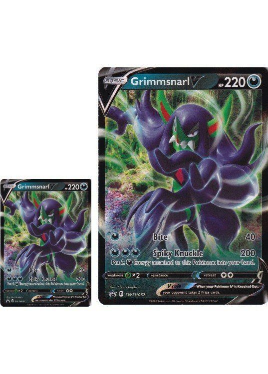 Marnie Premium Collection Box - JUMBO. - Grimmsnarl V SWSH057 JUMBOkort - Pokemon Sword & Shield Promo kort
