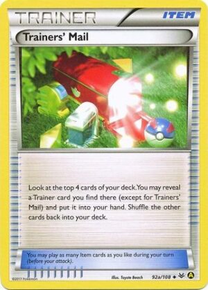 Trainer's Mail - 92a/108 - Non Holo