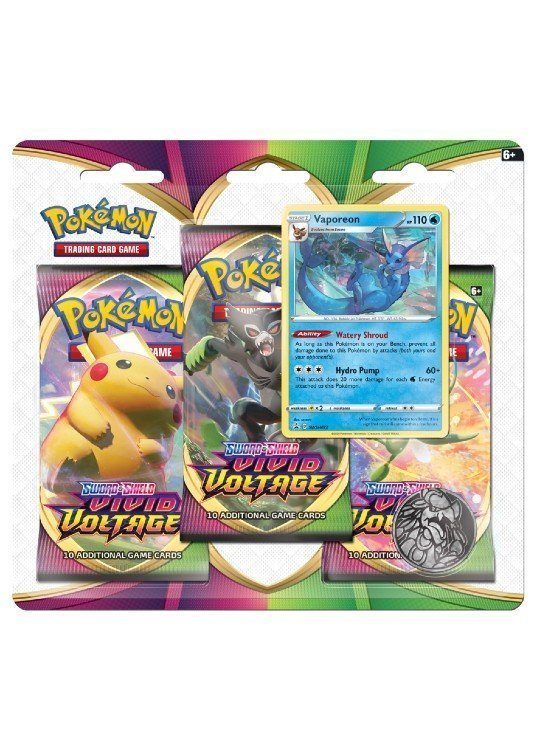 Vaporeon blister pack (3 stk.) – SWSH Vivid Voltage
