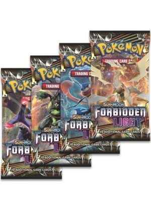 Booster Pack full artwork set (4 stk.) fra S&M Forbidden Light.