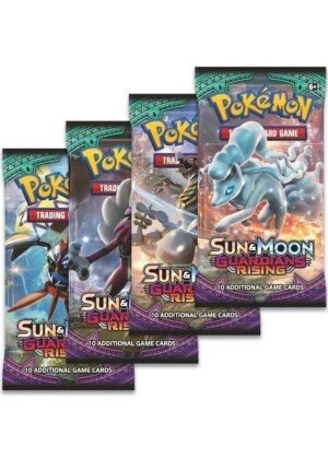 Booster Pack full artwork set (4 stk.) fra S&M Guardians Rising.