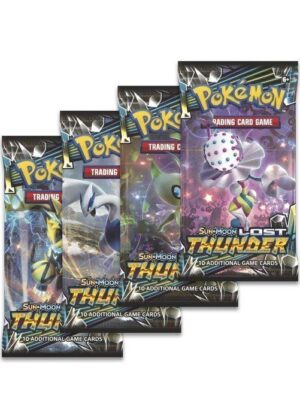 Booster Pack full artwork set (4 stk.) fra S&M Lost Thunder.
