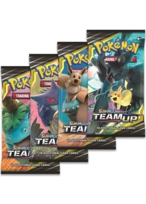 Booster Pack full artwork set (4 stk.) fra S&M Team Up.