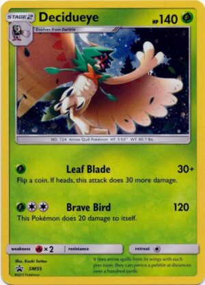 Decidueye blister pack (3 stk.) - S&M Crimson Invasion - Decidueye GX SM55 - Sun & Moon Promo pokemonkort