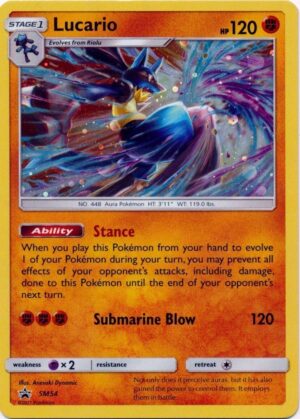 Lucario blister pack (3 stk.) - S&M Crimson Invasion - Lucario GX SM54 - Sun & Moon Promo pokemonkort