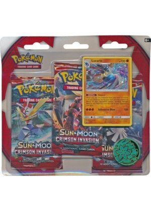 Lucario blister pack (3 stk.) - S&M Crimson Invasion