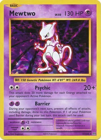 Mewtwo - 51/108 - Cracked Ice Holo