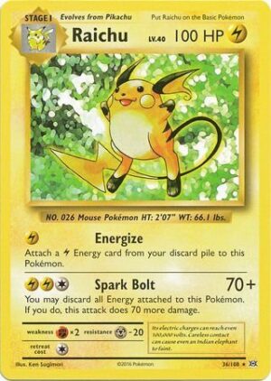 Raichu - 36/108 - Non Holo