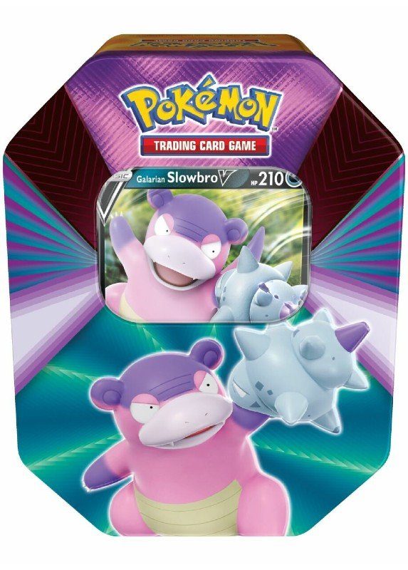 Galarian Slowbro V - V Forces Tin Box.