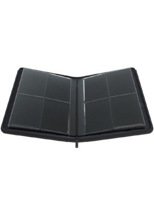 Samlemappe i høj kvalitet: Gamegenic 4-pocket Zip-Up Album  - Sort - Gamegenic 4-pocket Zip-Up Album  - Sort - Åben mappe