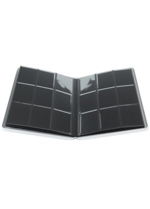 Samlemappe i høj kvalitet: Gamegenic 9-pocket Zip-Up Album  - Hvid - Gamegenic 9-pocket Zip-Up Album  - Hvid - Åben mappe