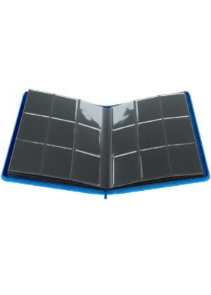 Samlemappe i høj kvalitet: Gamegenic 9-pocket Zip-Up Album  - Blå - Gamegenic 9-pocket Zip-Up Album  - Blå - Åben mappe