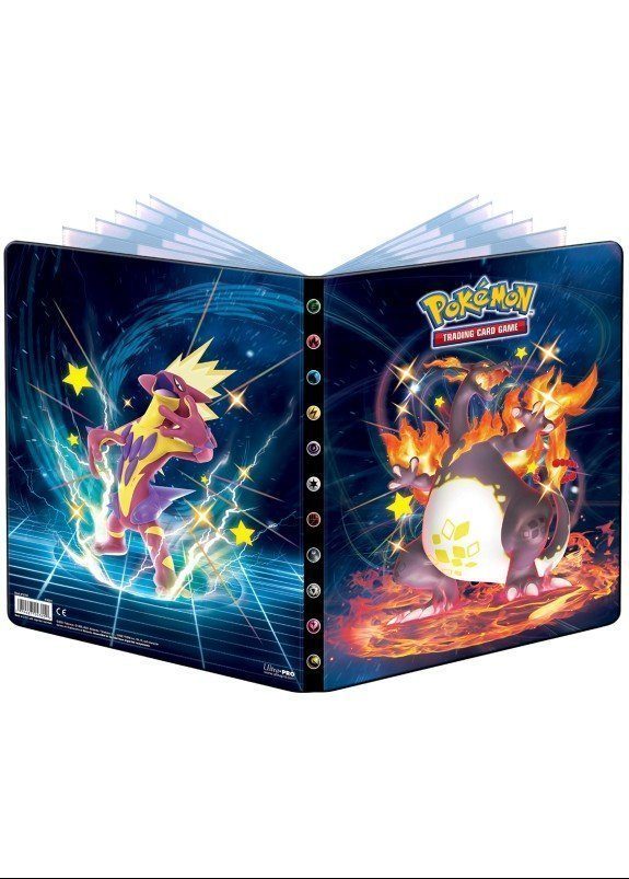 Stor mappe med pokemonmotiv (9 kort pr. side)(SHF)