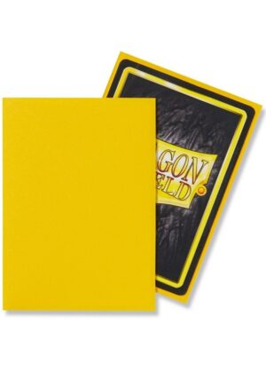 Dragon Shield matte (Gul) Deck Protector Sleeves 100 stk. top-loading (63x88mm) - Dragon Shield standard sleeves matte (Gul)