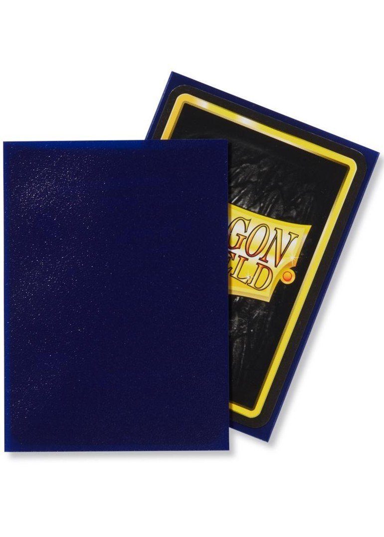 Dragon Shield matte (Mørk blå) Deck Protector Sleeves 100 stk. top-loading (63x88mm) - Dragon Shield standard sleeves matte (Mørk blå)