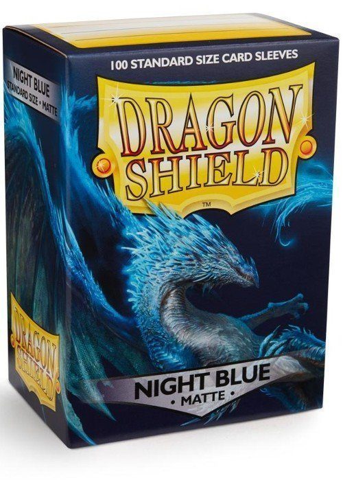 Dragon Shield matte (Mørk blå) Deck Protector Sleeves 100 stk. top-loading (63x88mm)